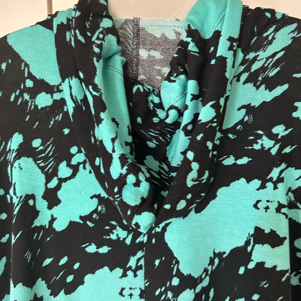 Sew in Love soft lightweight hoodie black teal XL - Picture 4 of 11